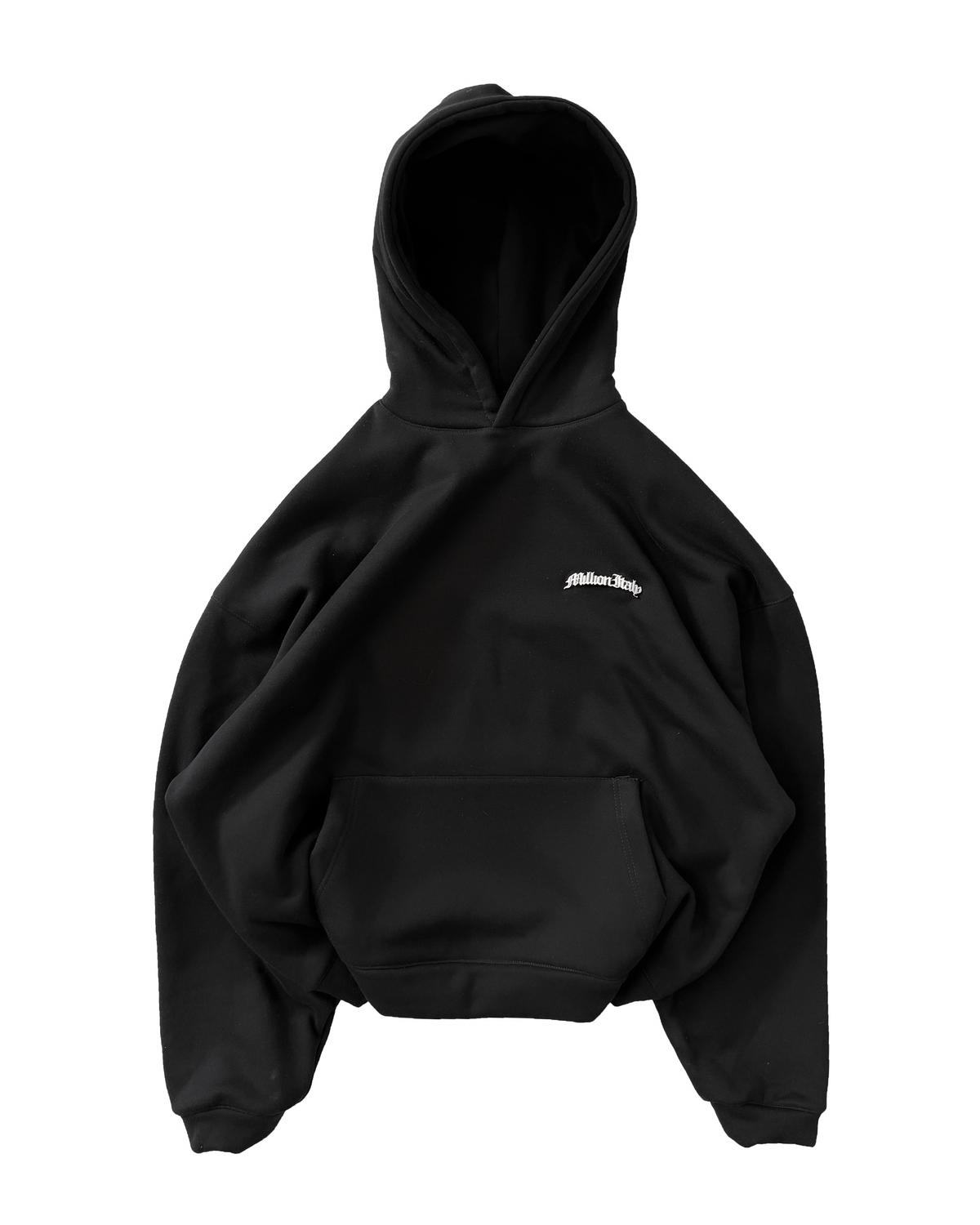 Kapuzenpullover Logo Metall Schwarz