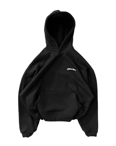 Kapuzenpullover Logo Metall Schwarz
