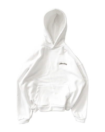 Hoodie Logo Metal Weiß