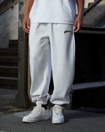 Jogginghose Logo Metall Grau