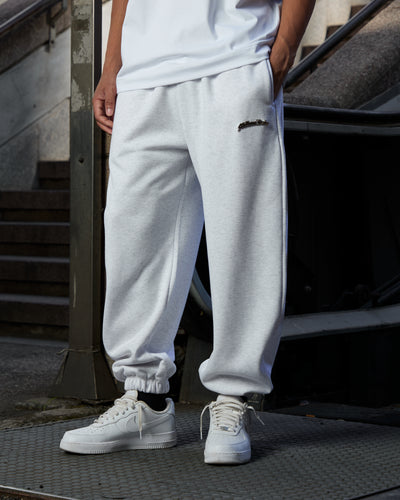 Jogginghose Logo Metall Grau
