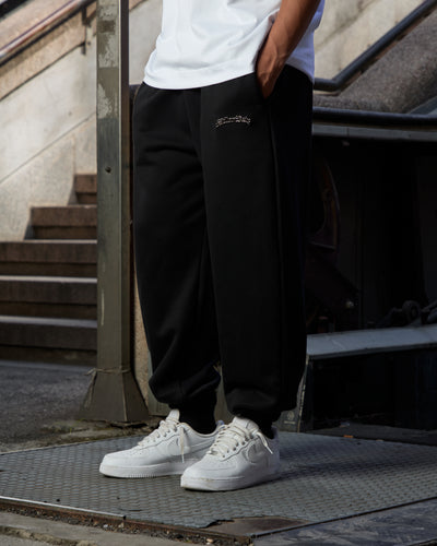 Jogginghose Logo Metall Schwarz