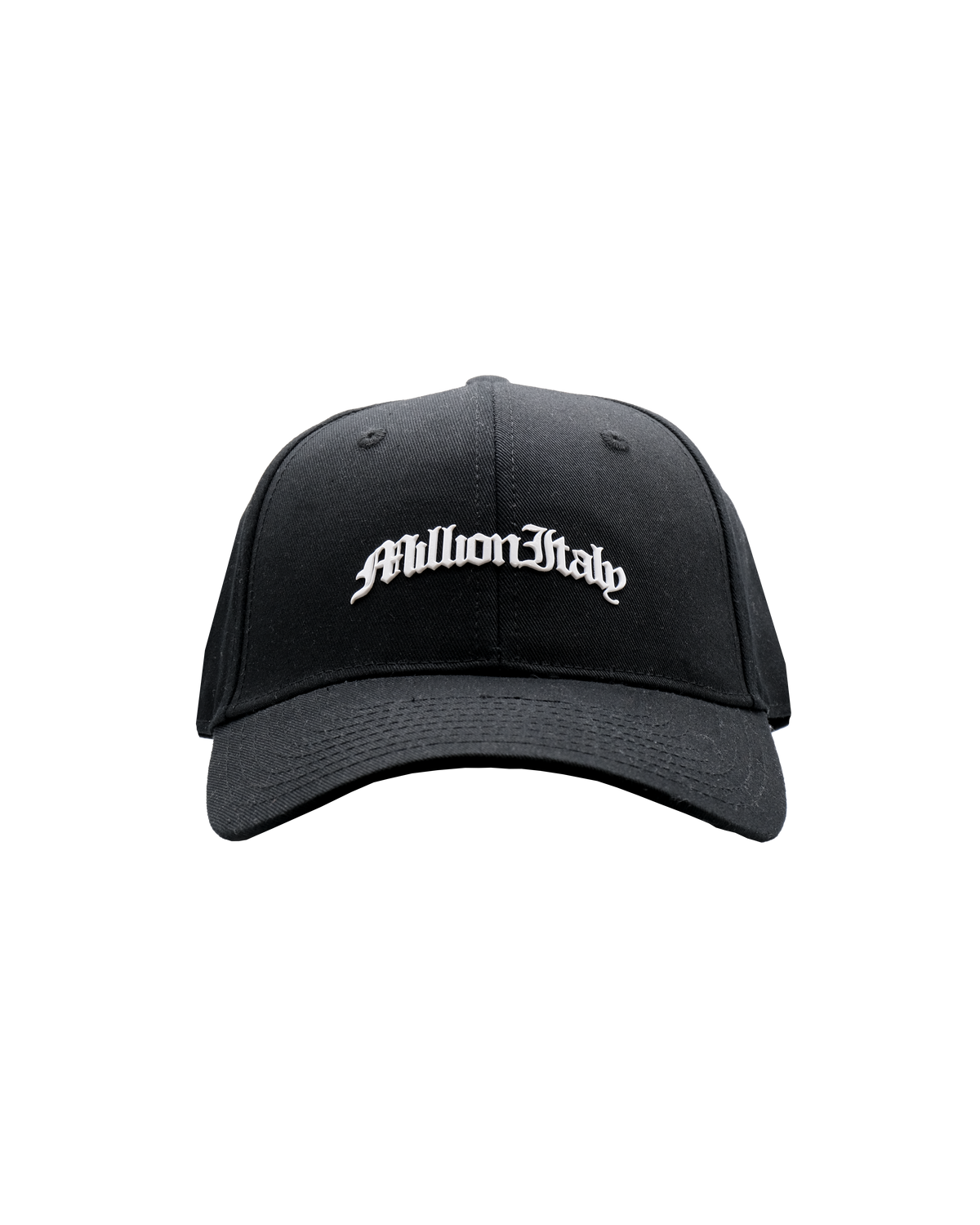Schwarze Kappe mit geprägtem Logo