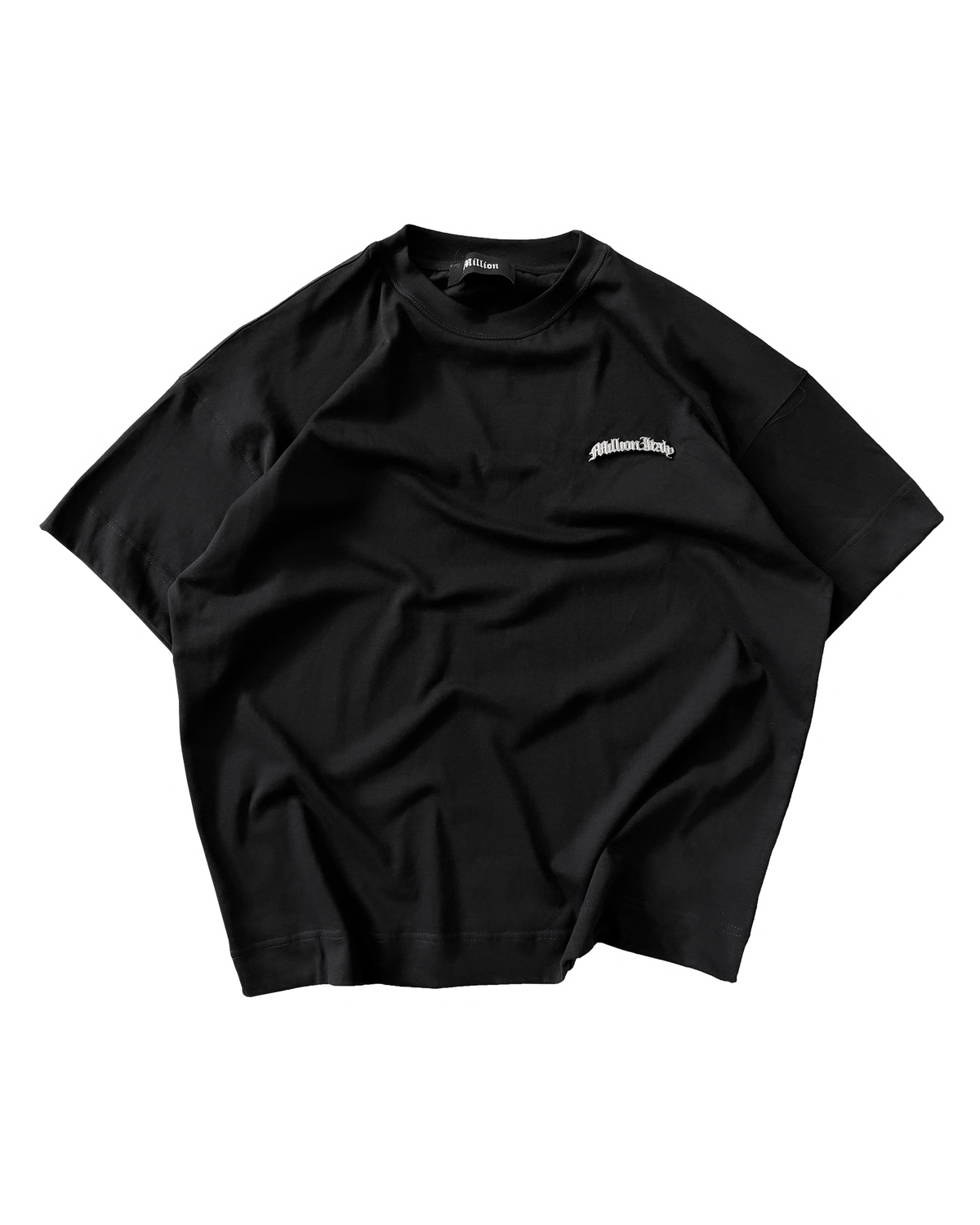 Schwarzes Metal-Logo-T-Shirt