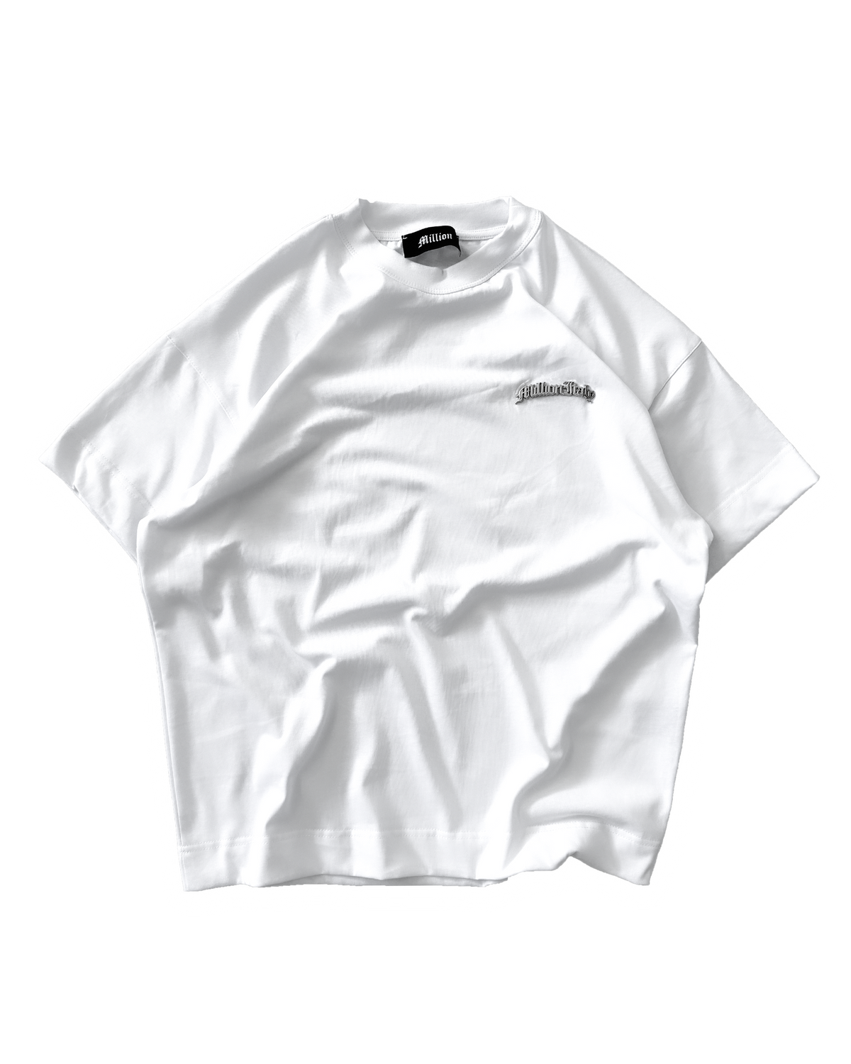 Weißes Metal-Logo-T-Shirt